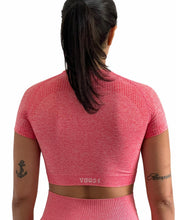 Load image into Gallery viewer, Rainbow Short Sleeve Top - Orange Pink
